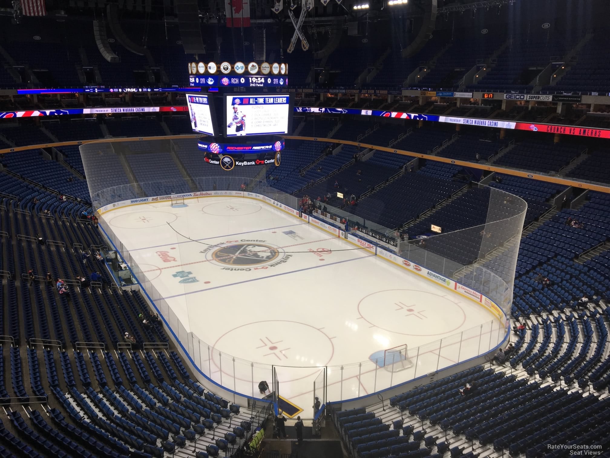 section 315, row 4 seat view  for hockey - keybank center