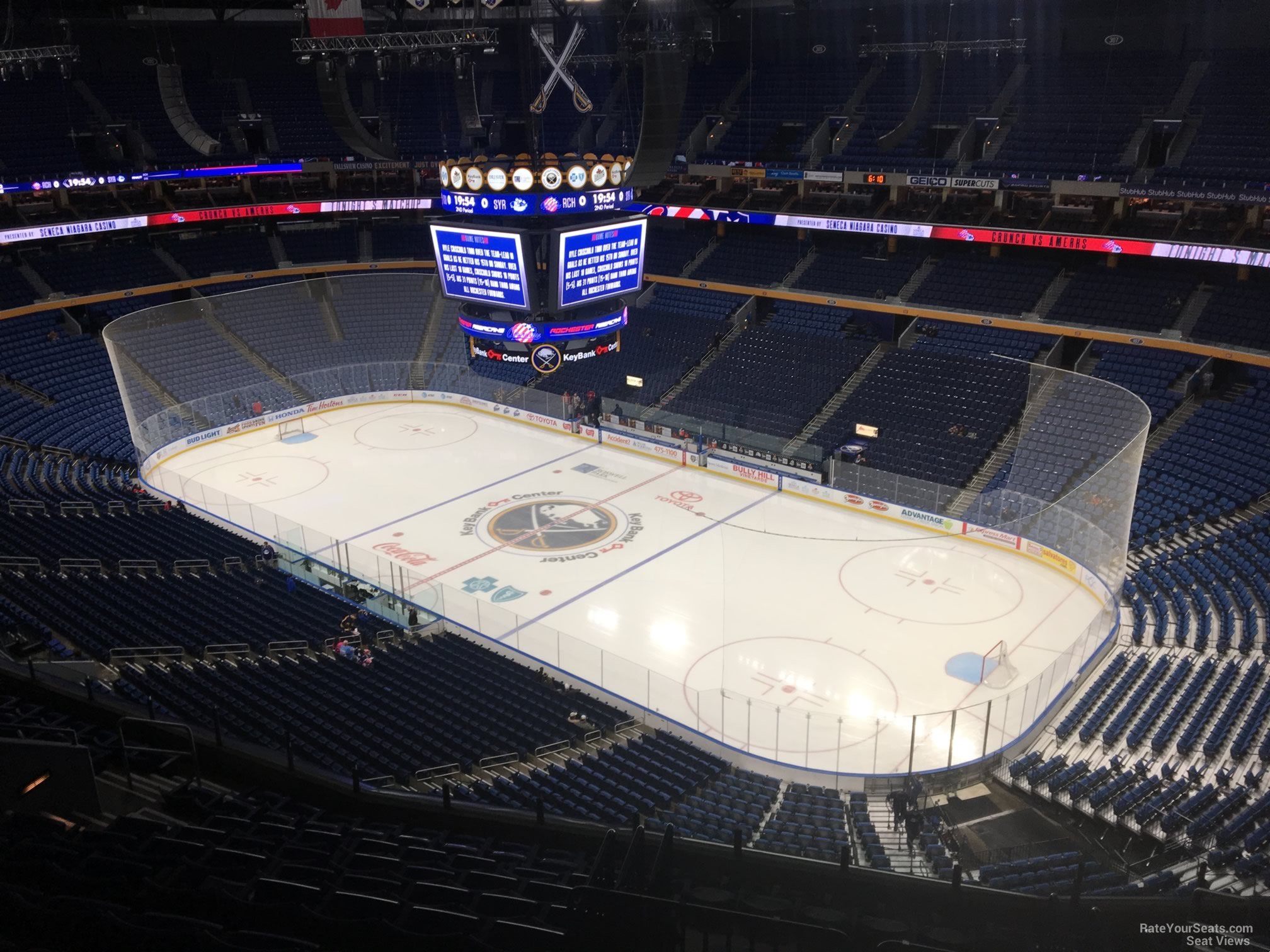 section 317, row 13 seat view  for hockey - keybank center