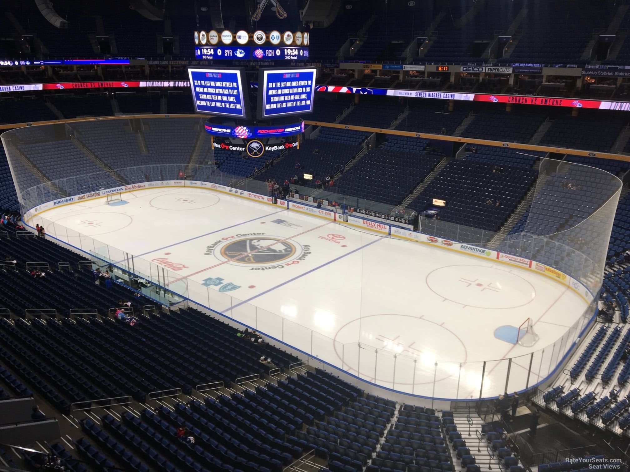 section 317, row 4 seat view  for hockey - keybank center
