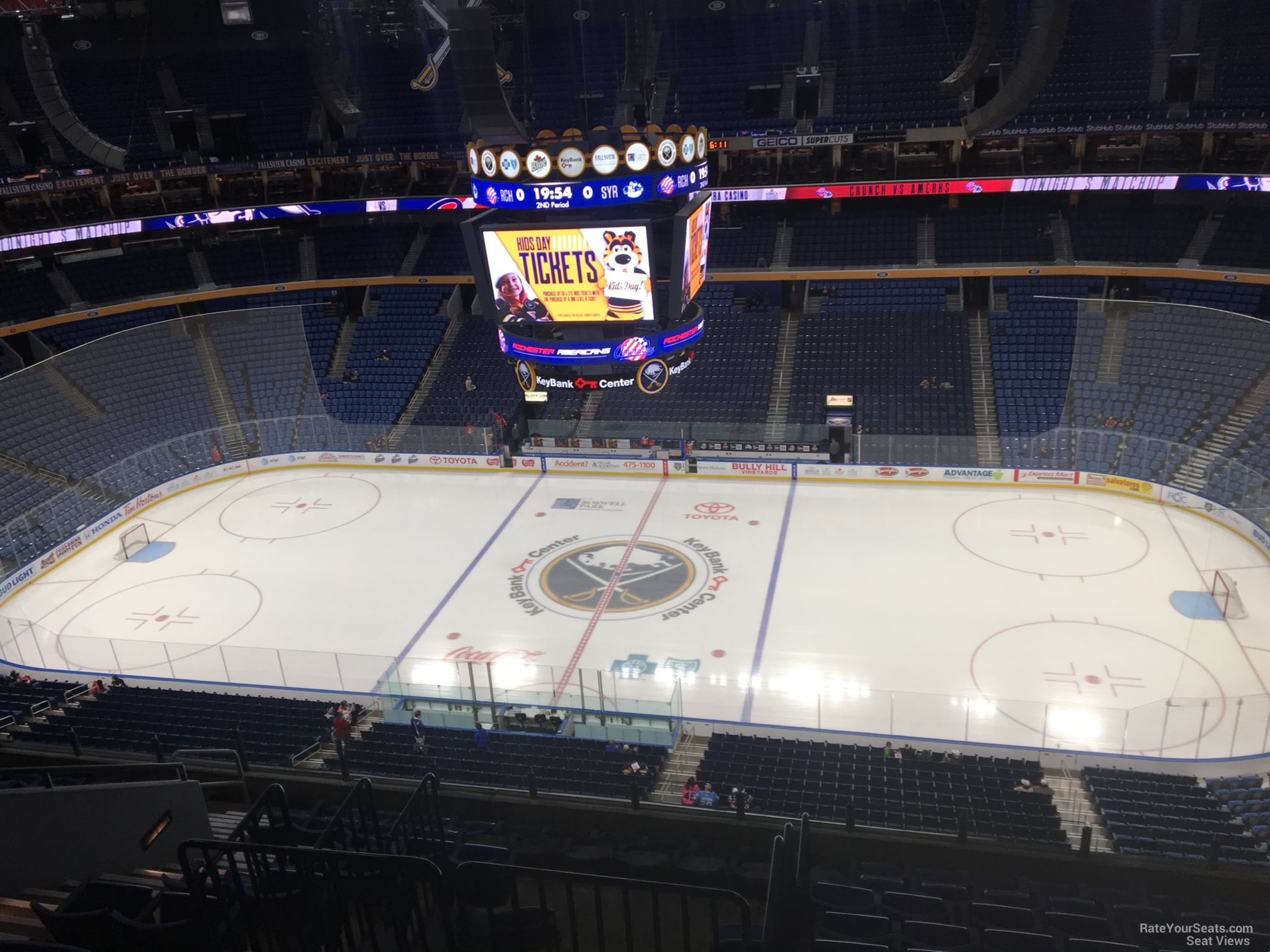 section 319, row 13 seat view  for hockey - keybank center