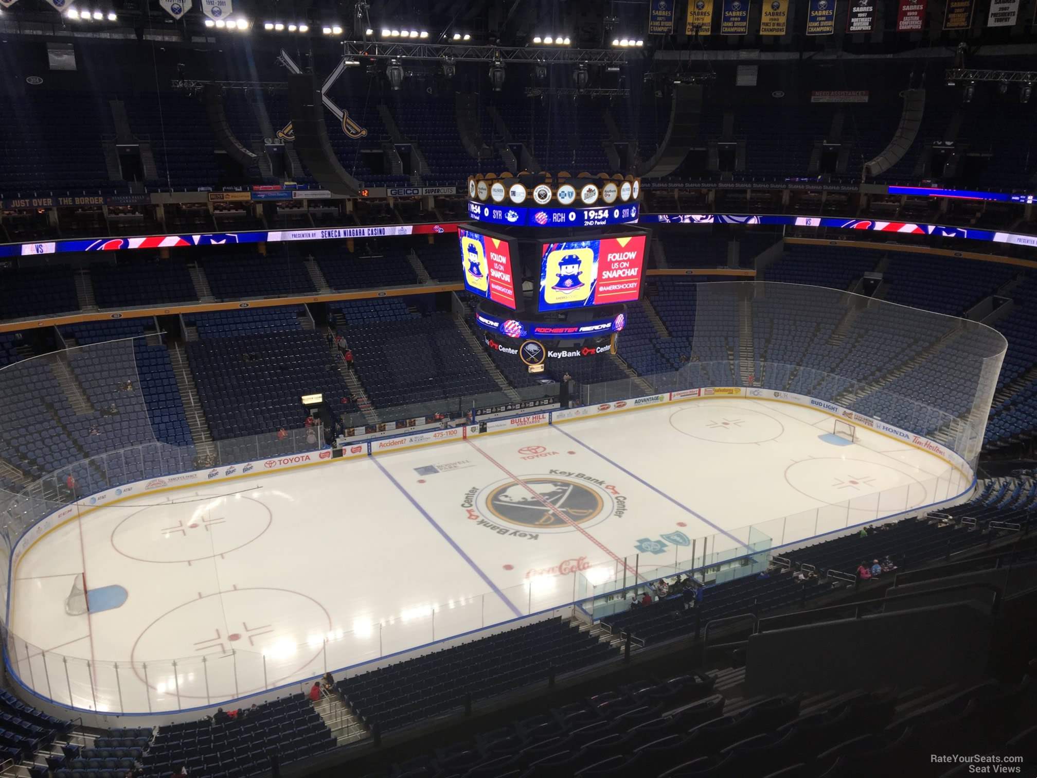 section 322, row 13 seat view  for hockey - keybank center