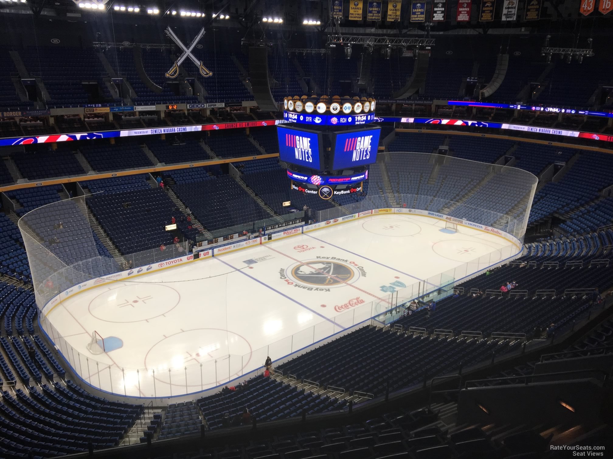 section 323, row 13 seat view  for hockey - keybank center