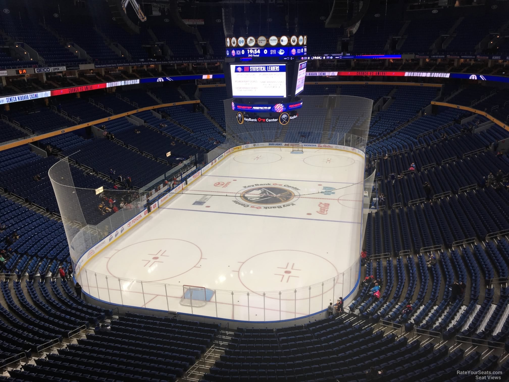 section 326, row 4 seat view for hockey - keybank center