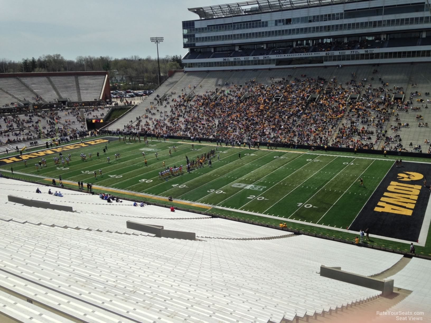 section 101, row 77 seat view  - kinnick stadium