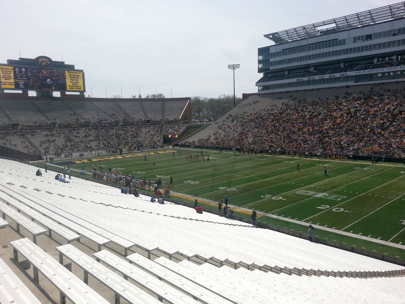 section 102, row 42 seat view  - kinnick stadium