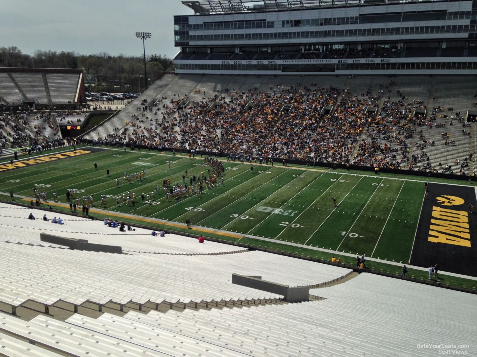 section 102, row 77 seat view  - kinnick stadium