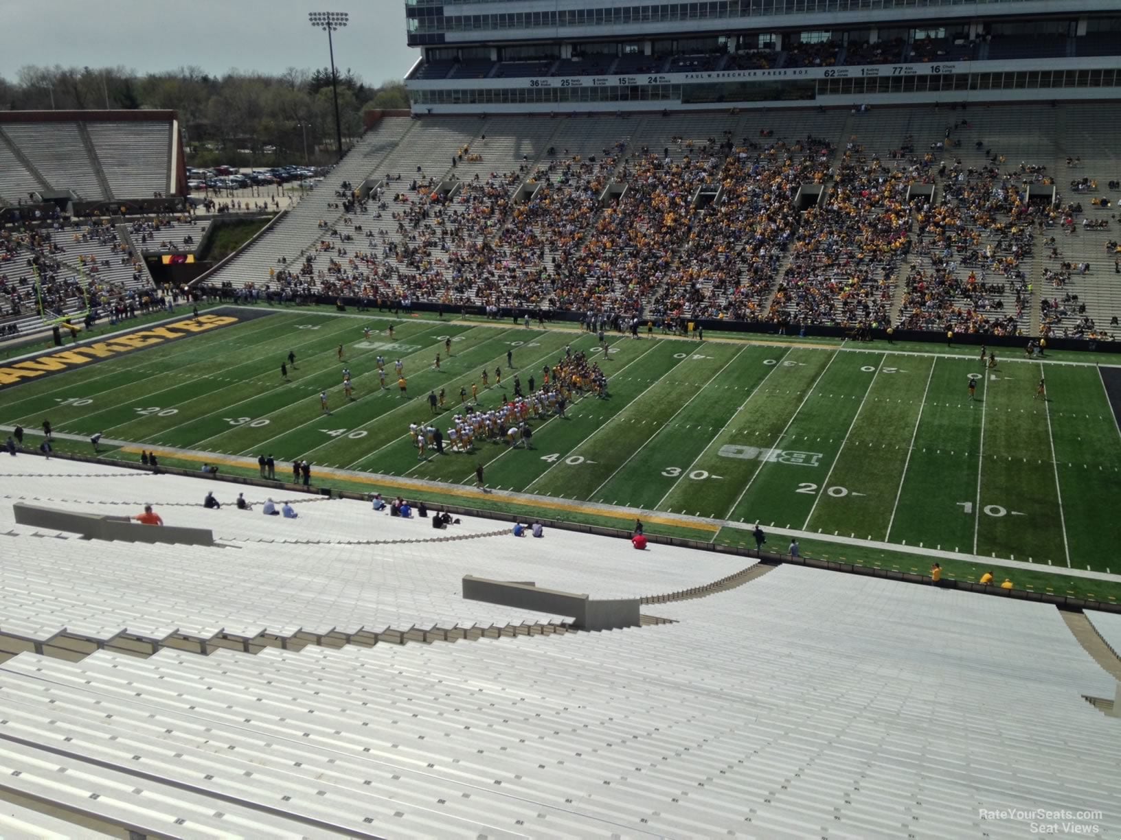 section 103, row 77 seat view  - kinnick stadium