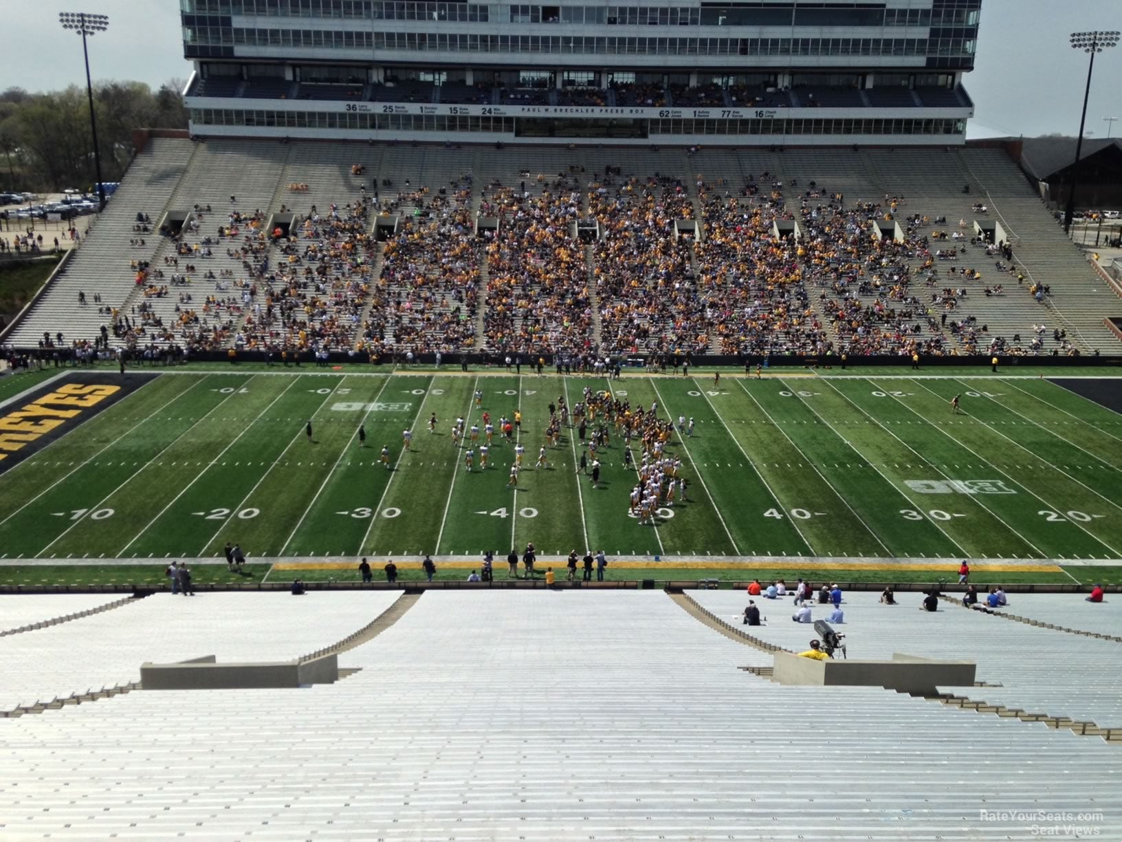 section 106, row 77 seat view - kinnick stadium