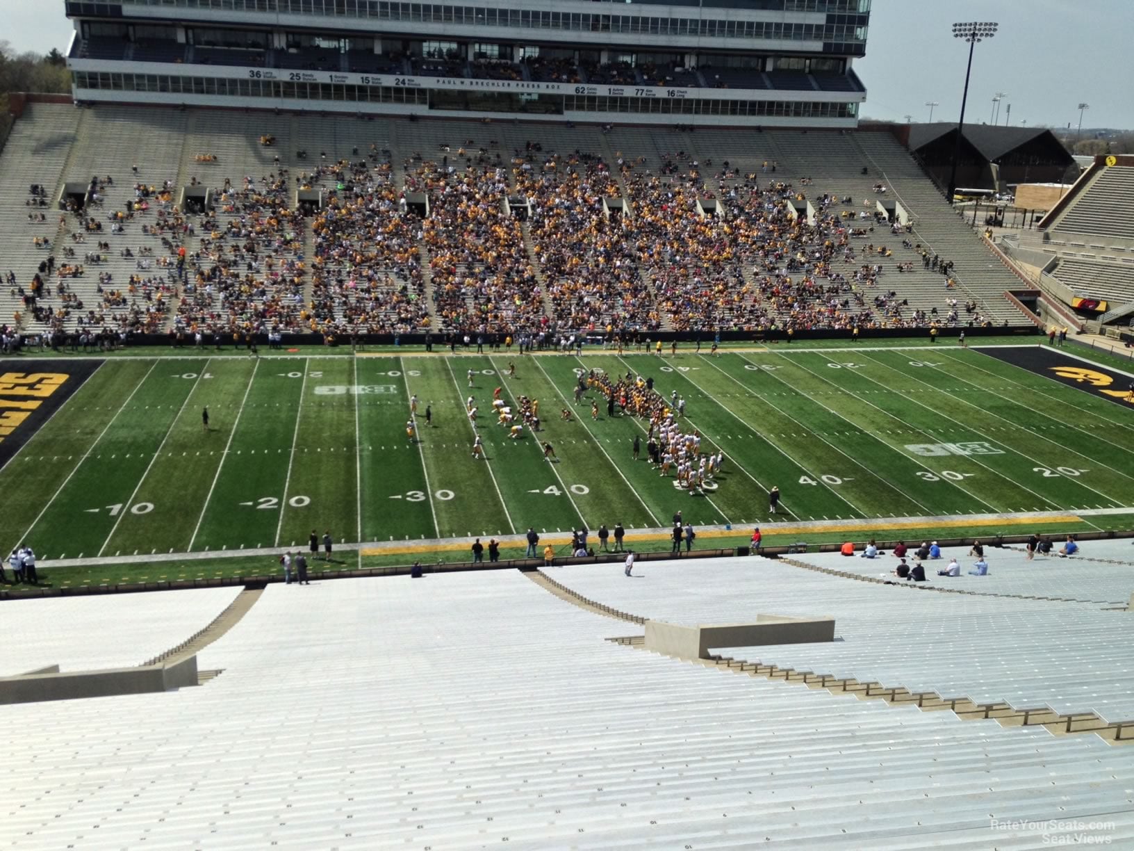 section 107, row 77 seat view  - kinnick stadium