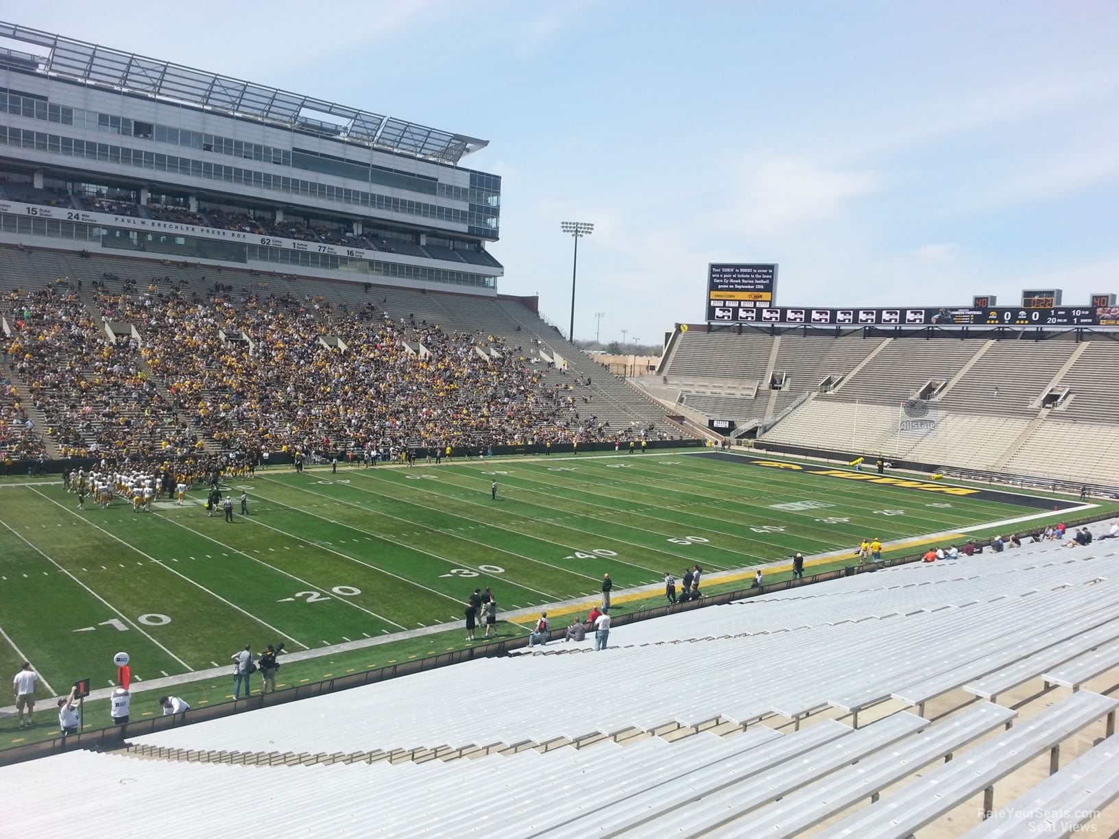 section 109, row 42 seat view  - kinnick stadium