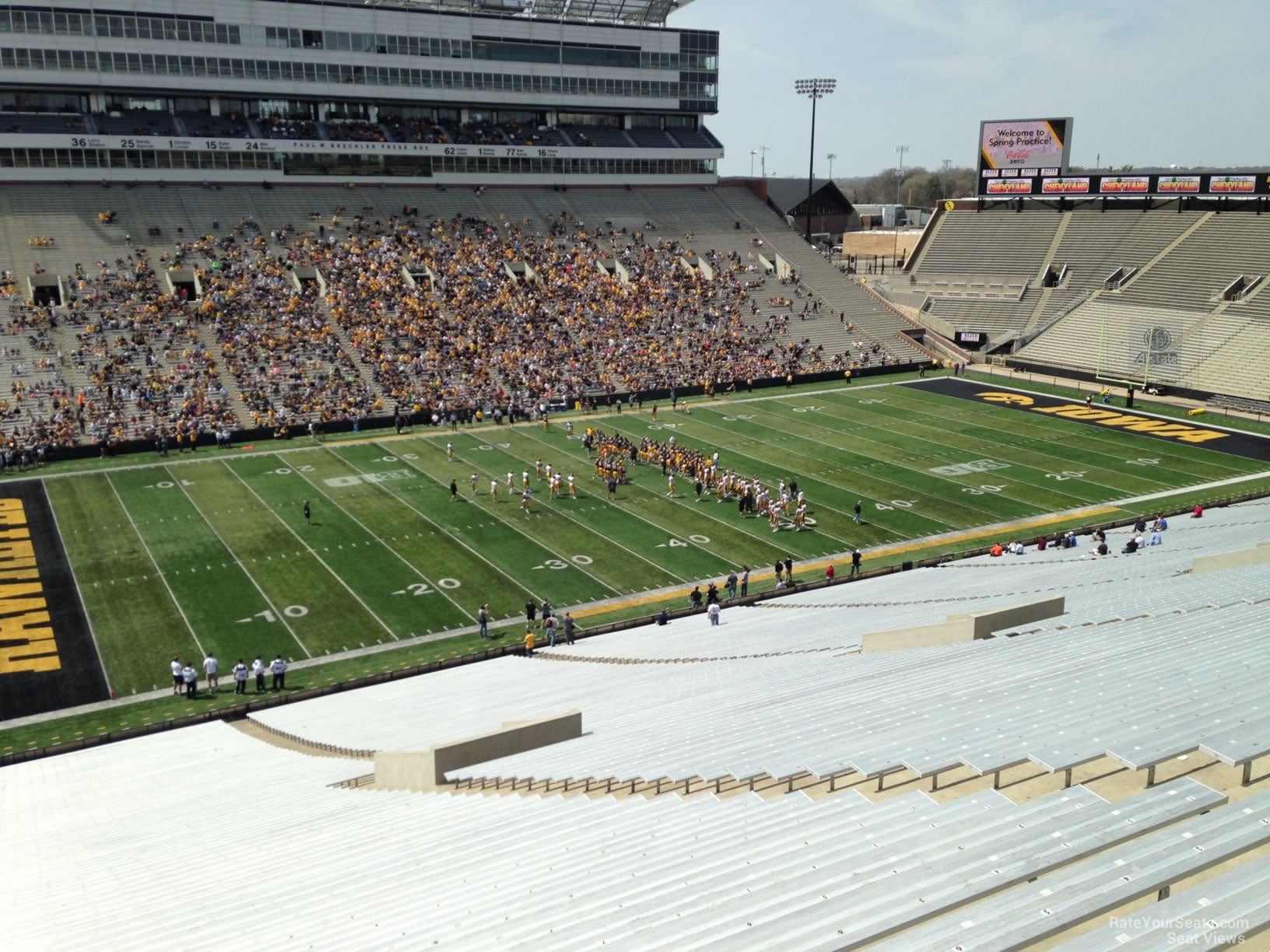 section 109, row 77 seat view  - kinnick stadium