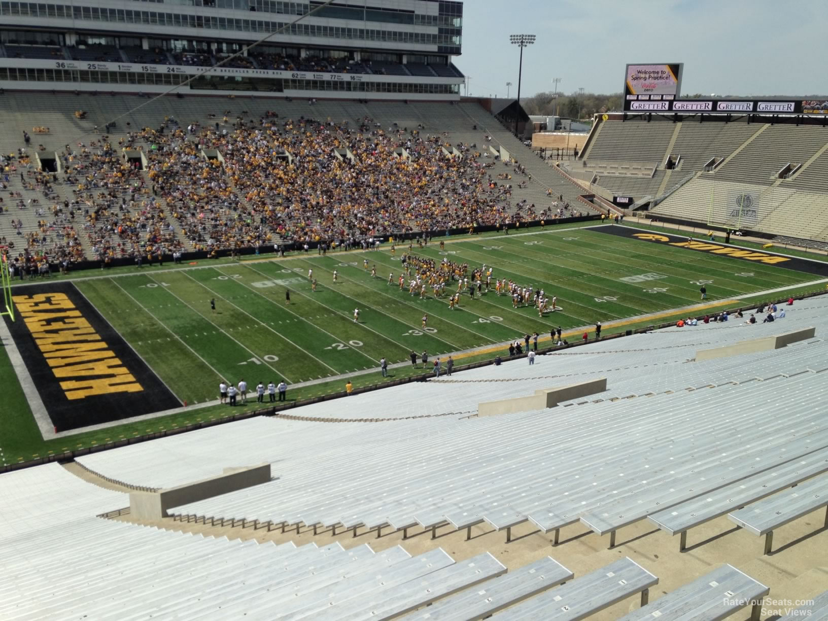 section 110, row 77 seat view  - kinnick stadium