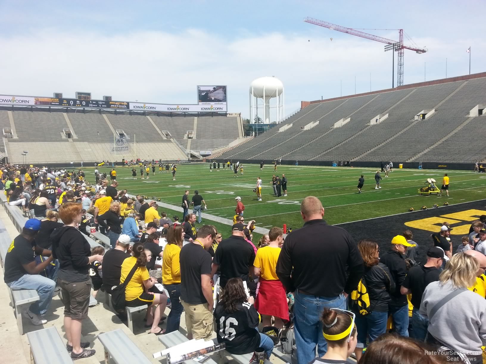 section 122, row 8 seat view  - kinnick stadium