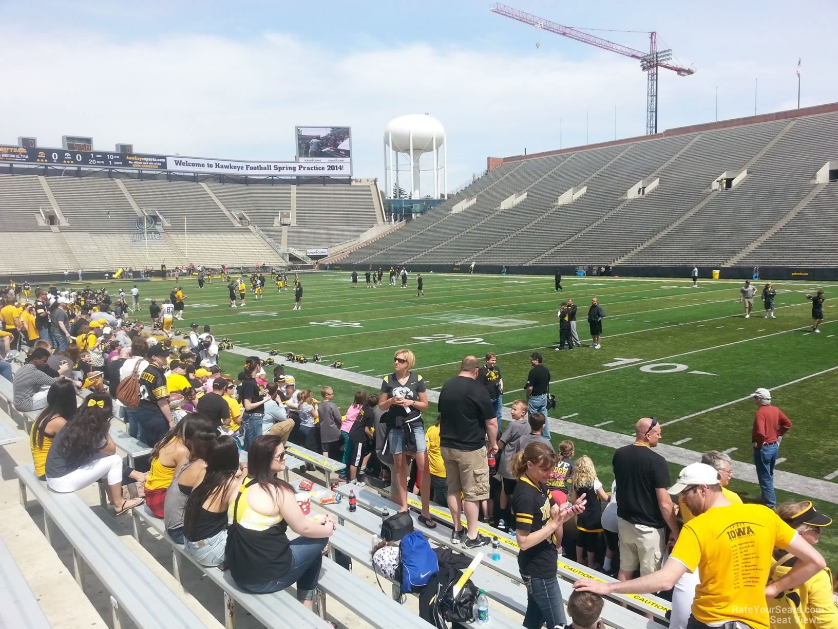 section 123, row 8 seat view  - kinnick stadium