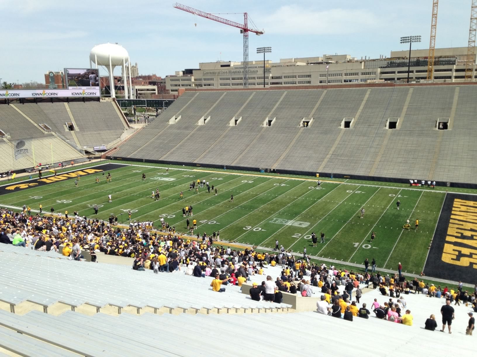 section 123, row 77 seat view - kinnick stadium