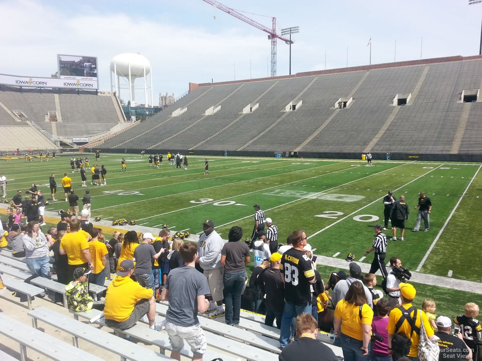 section 124, row 8 seat view  - kinnick stadium