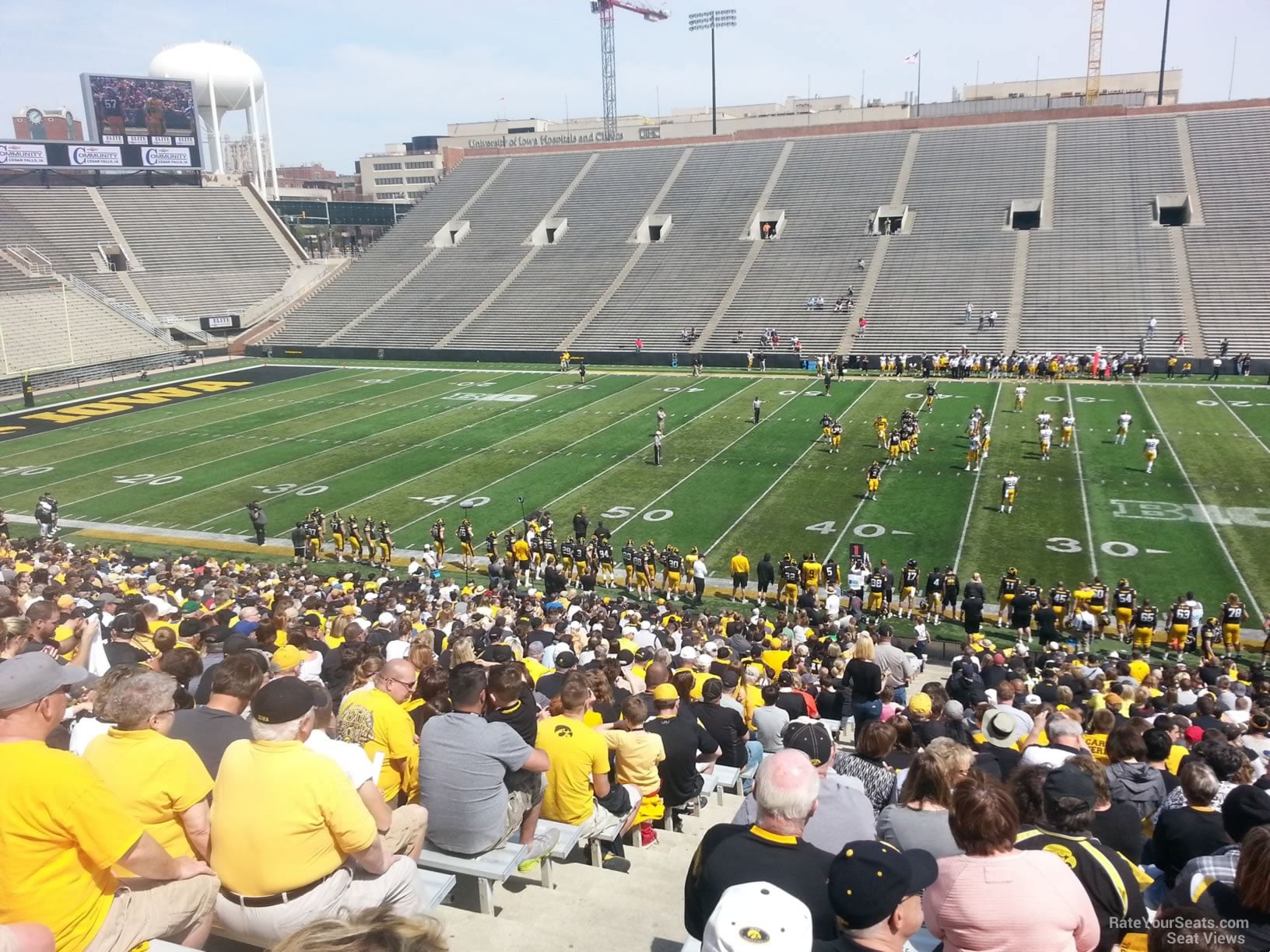 section 125, row 42 seat view - kinnick stadium