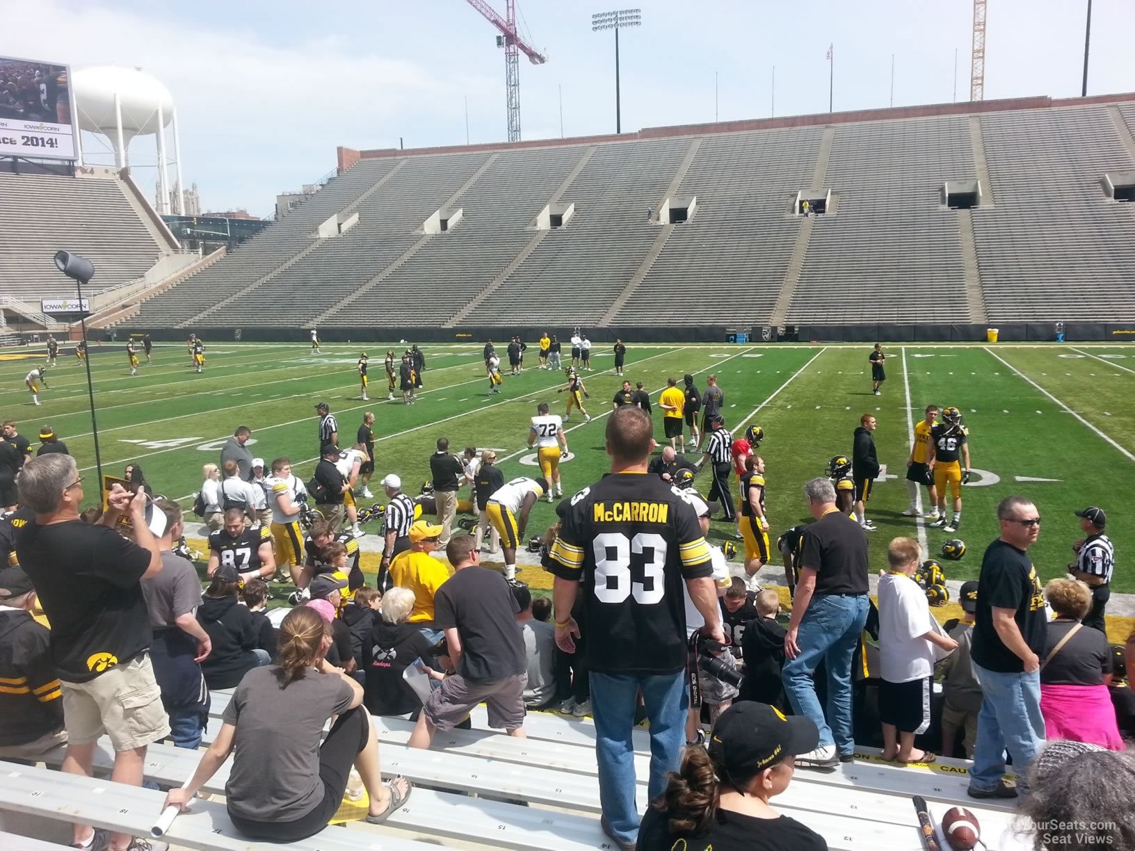 section 126, row 8 seat view  - kinnick stadium