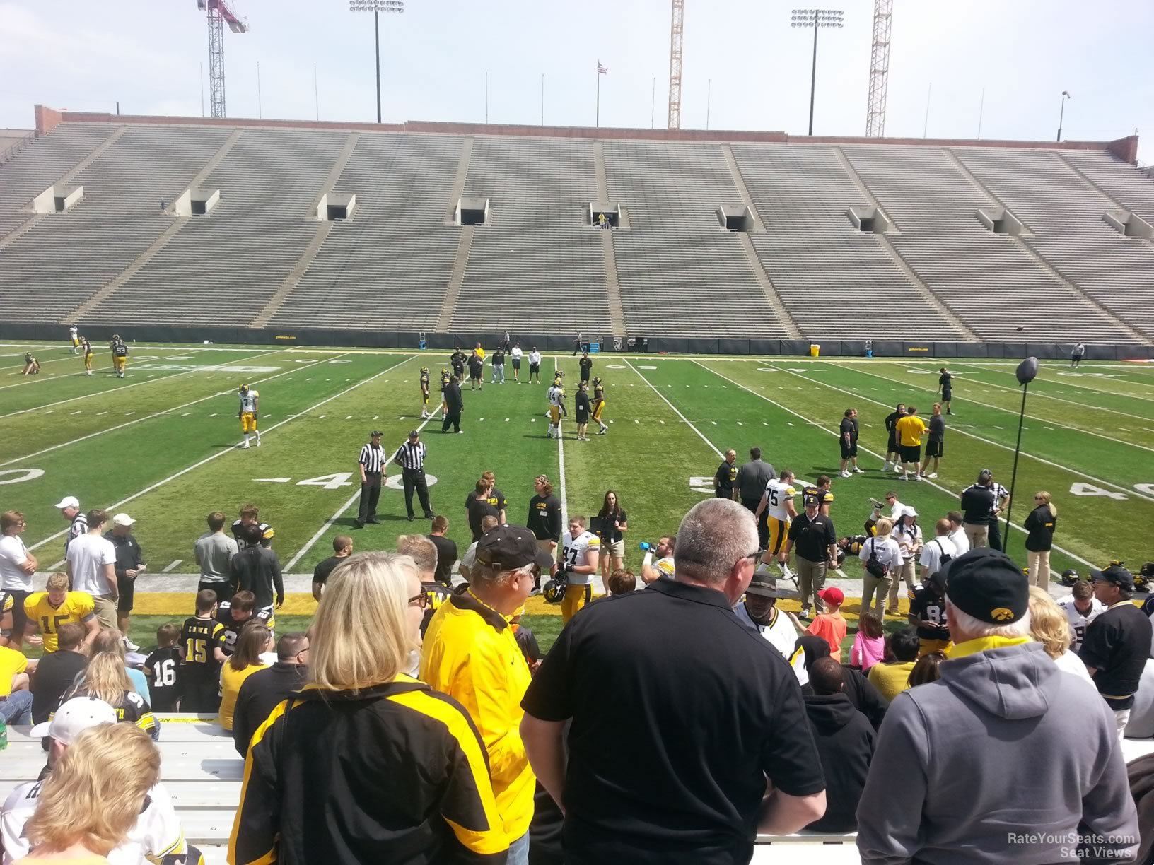 section 127, row 8 seat view  - kinnick stadium