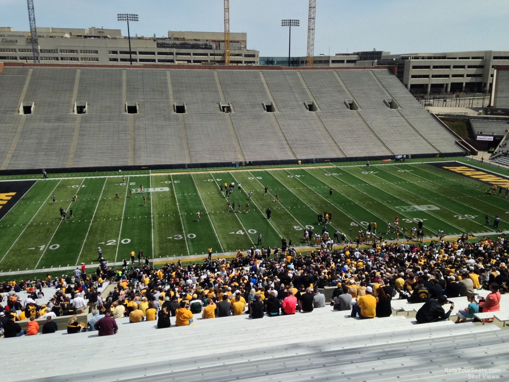 section 128, row 77 seat view - kinnick stadium