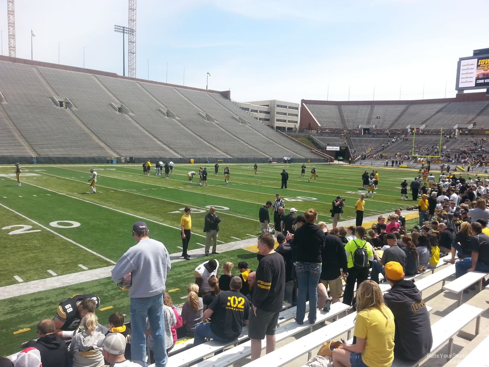 section 129, row 8 seat view  - kinnick stadium