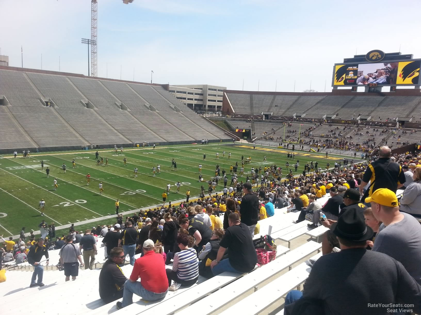 section 129, row 42 seat view  - kinnick stadium