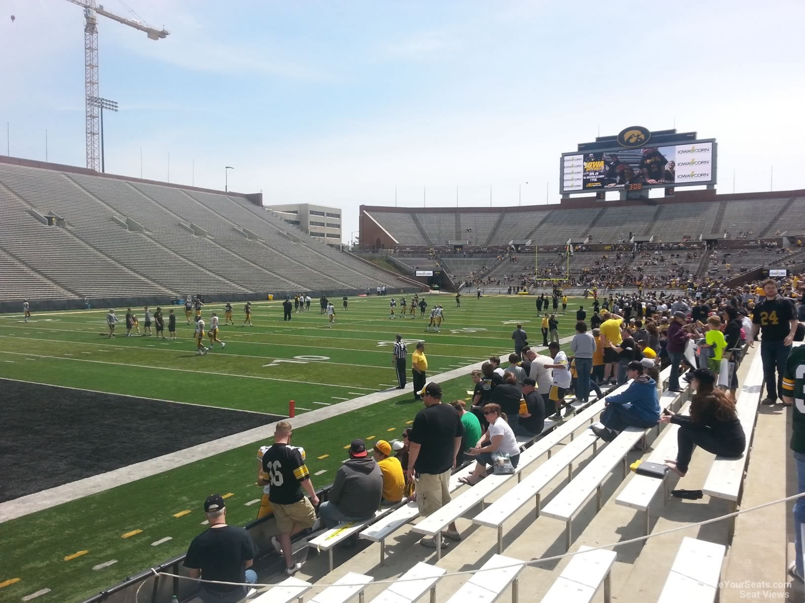 section 131, row 8 seat view  - kinnick stadium