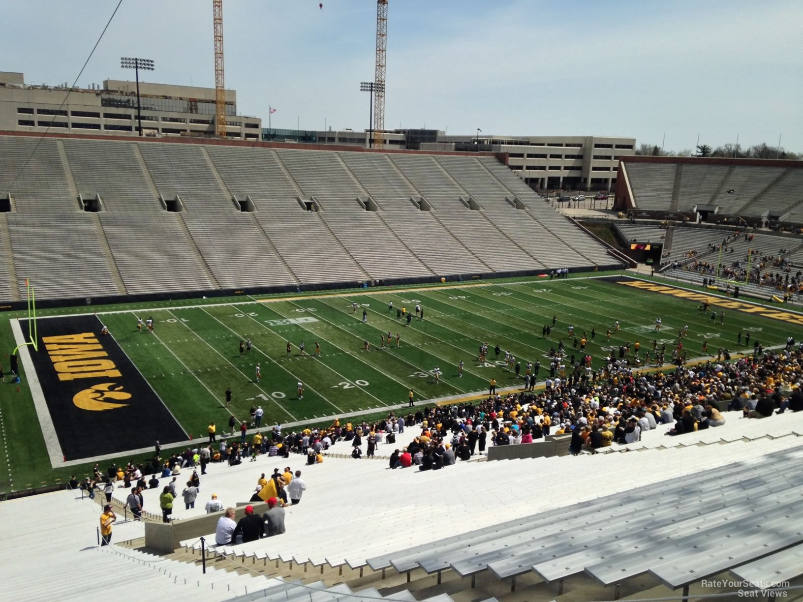 section 131, row 77 seat view - kinnick stadium