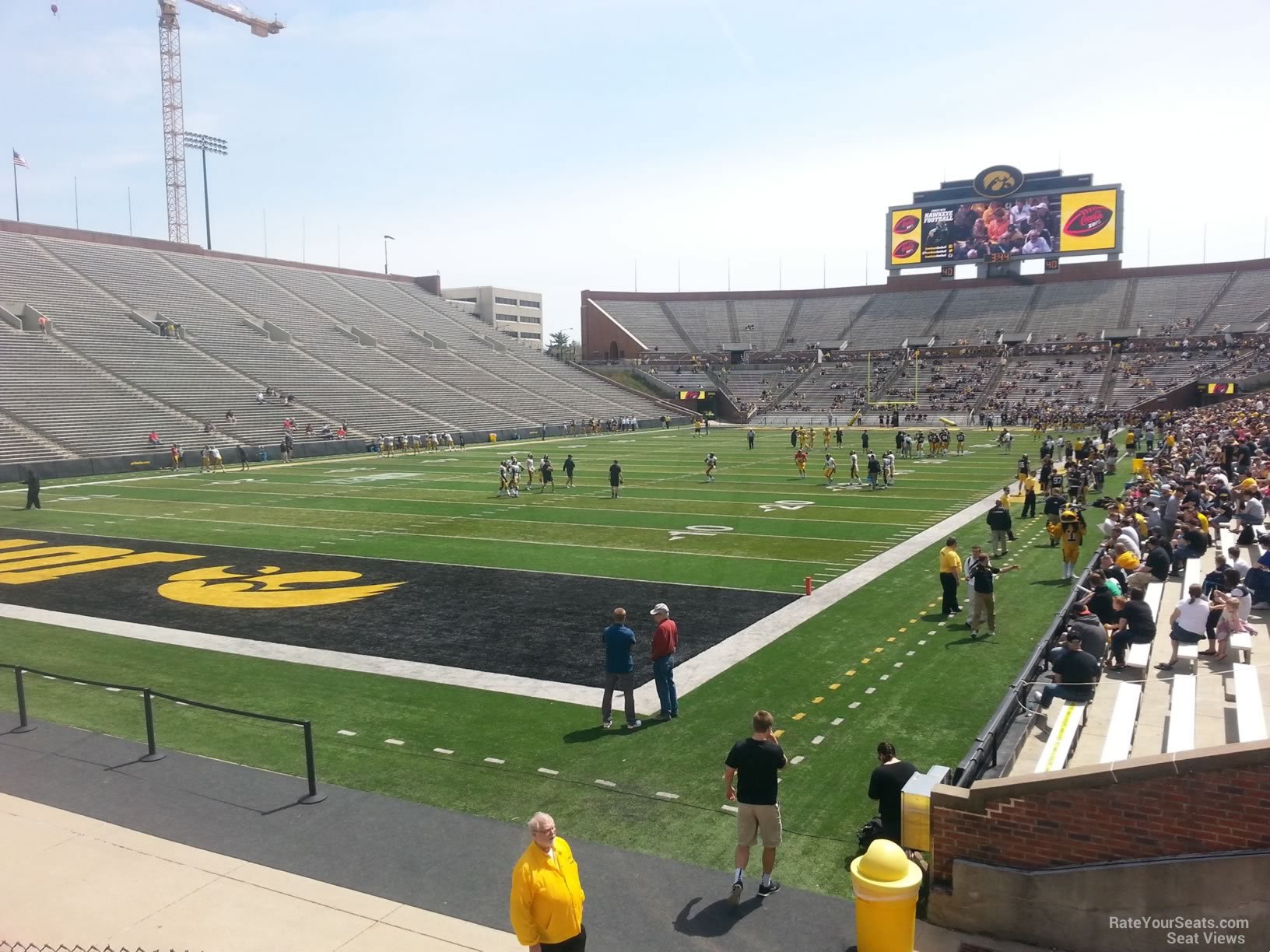 section 132, row 1 seat view  - kinnick stadium