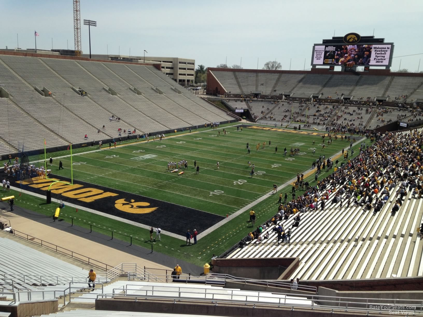 section 132, row 10 seat view - kinnick stadium