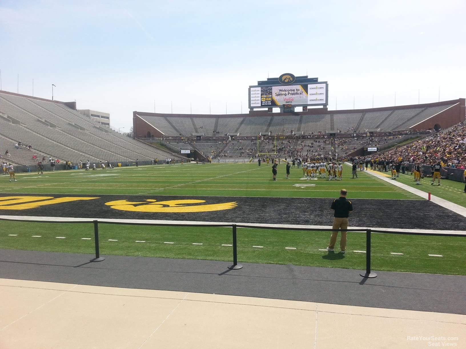 section 133, row 1 seat view  - kinnick stadium