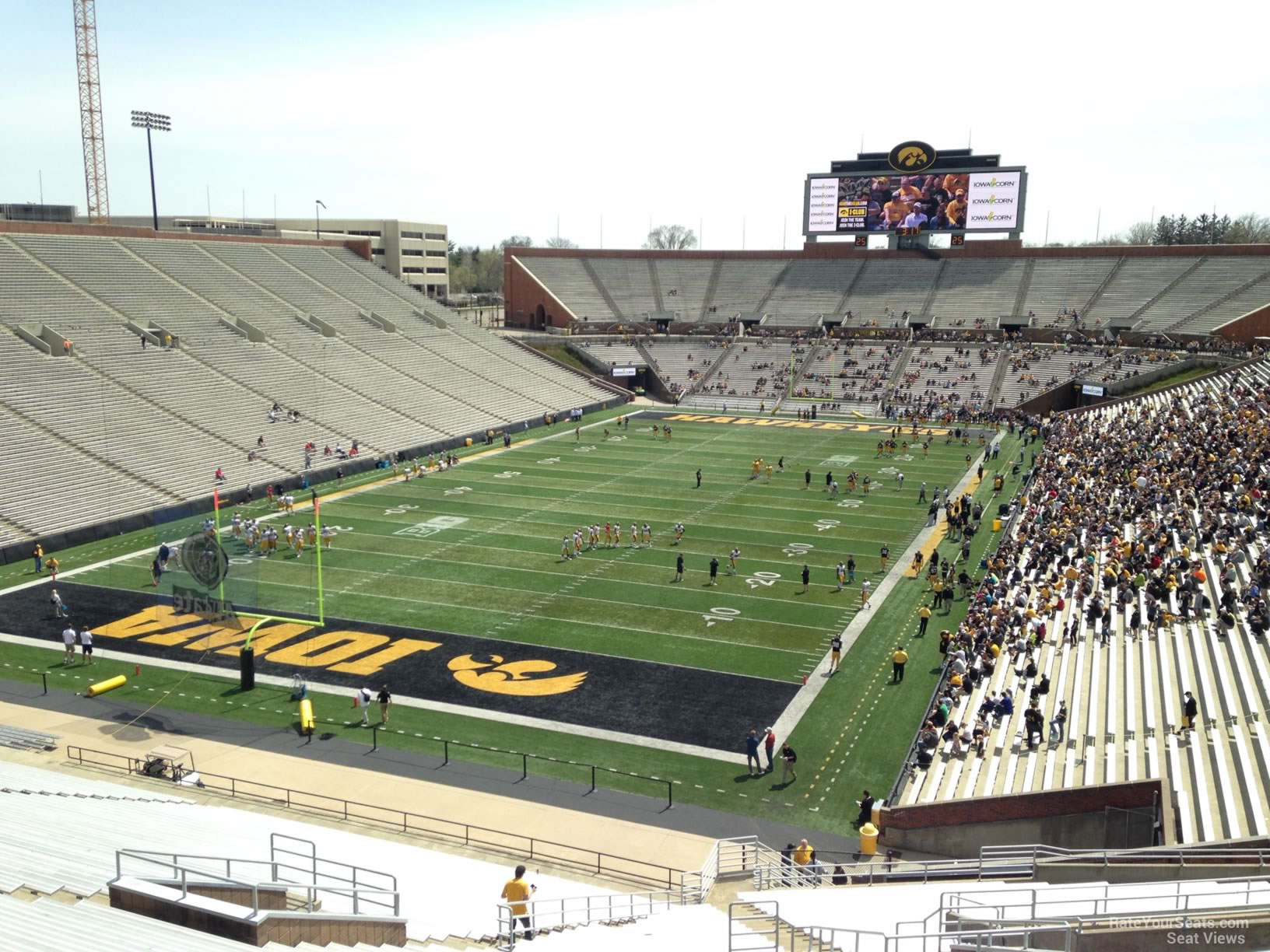 section 133, row 16 seat view  - kinnick stadium