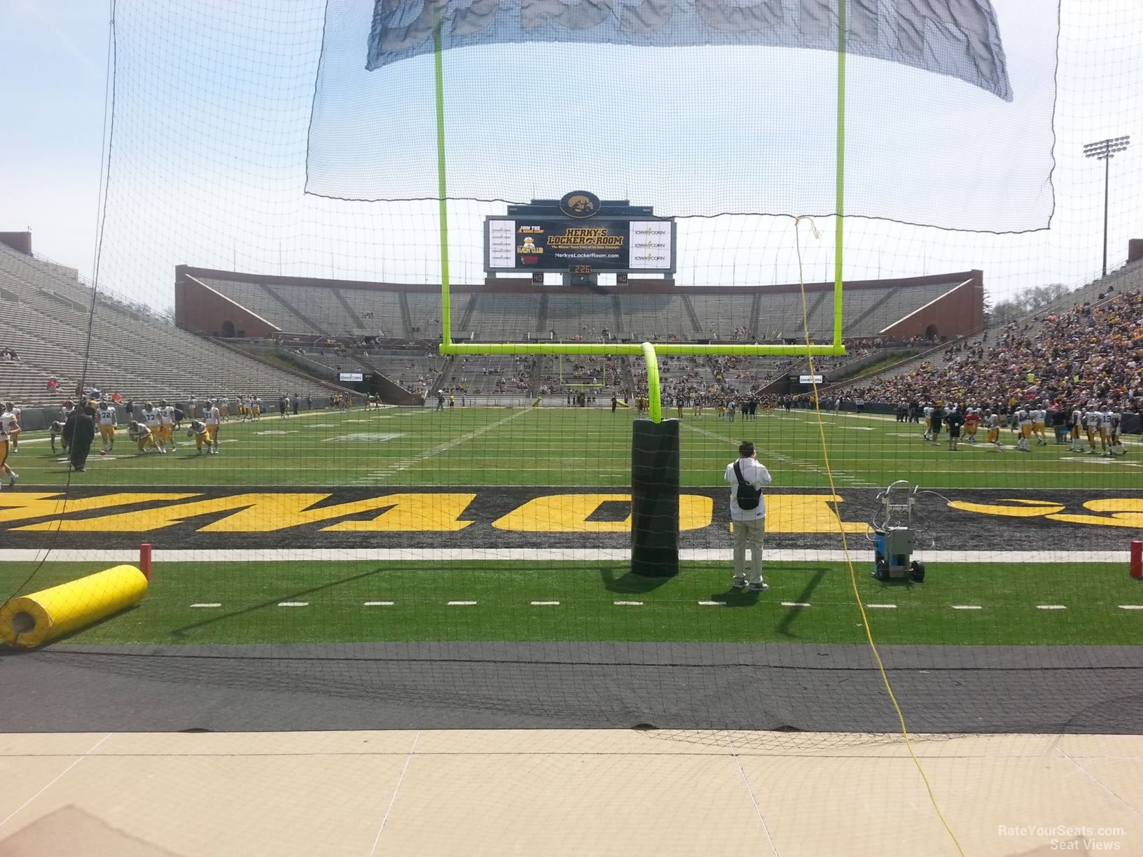 section 134, row 1 seat view  - kinnick stadium