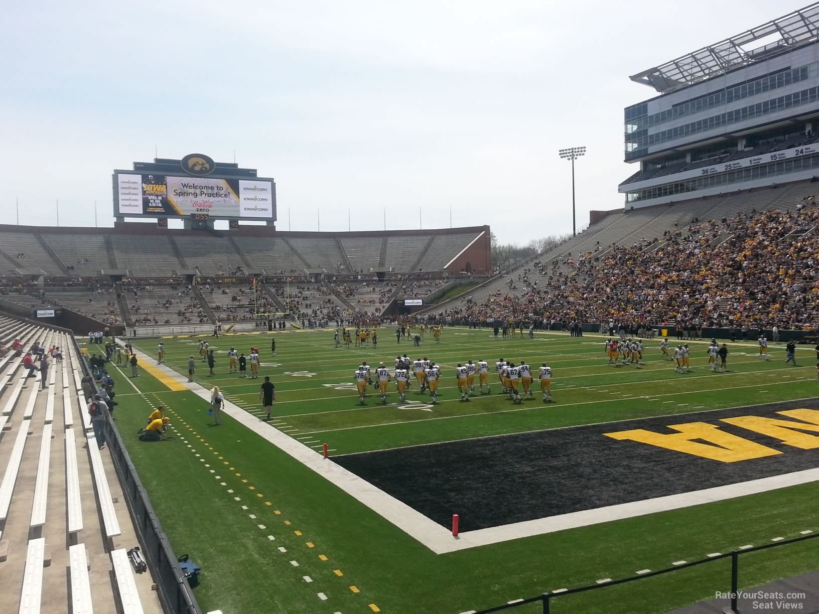 section 137, row 1 seat view  - kinnick stadium