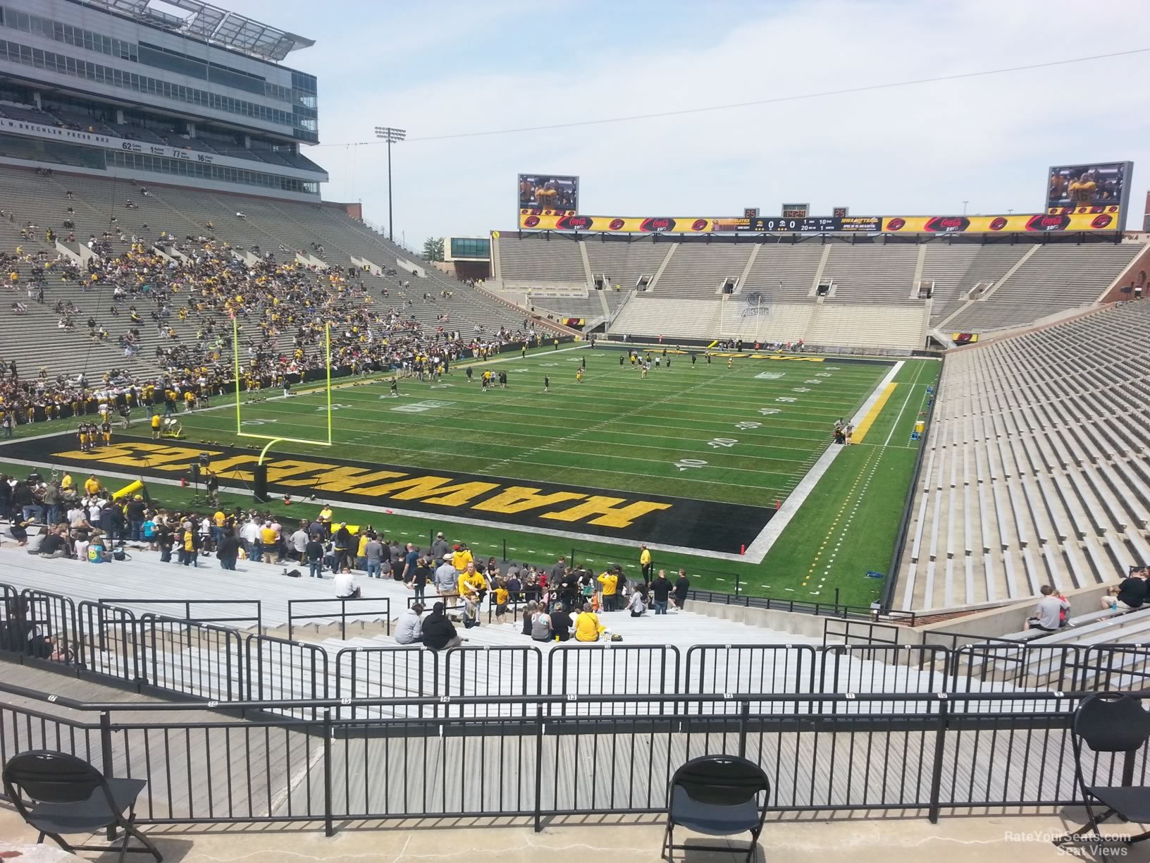 section 213, row 1 seat view  - kinnick stadium