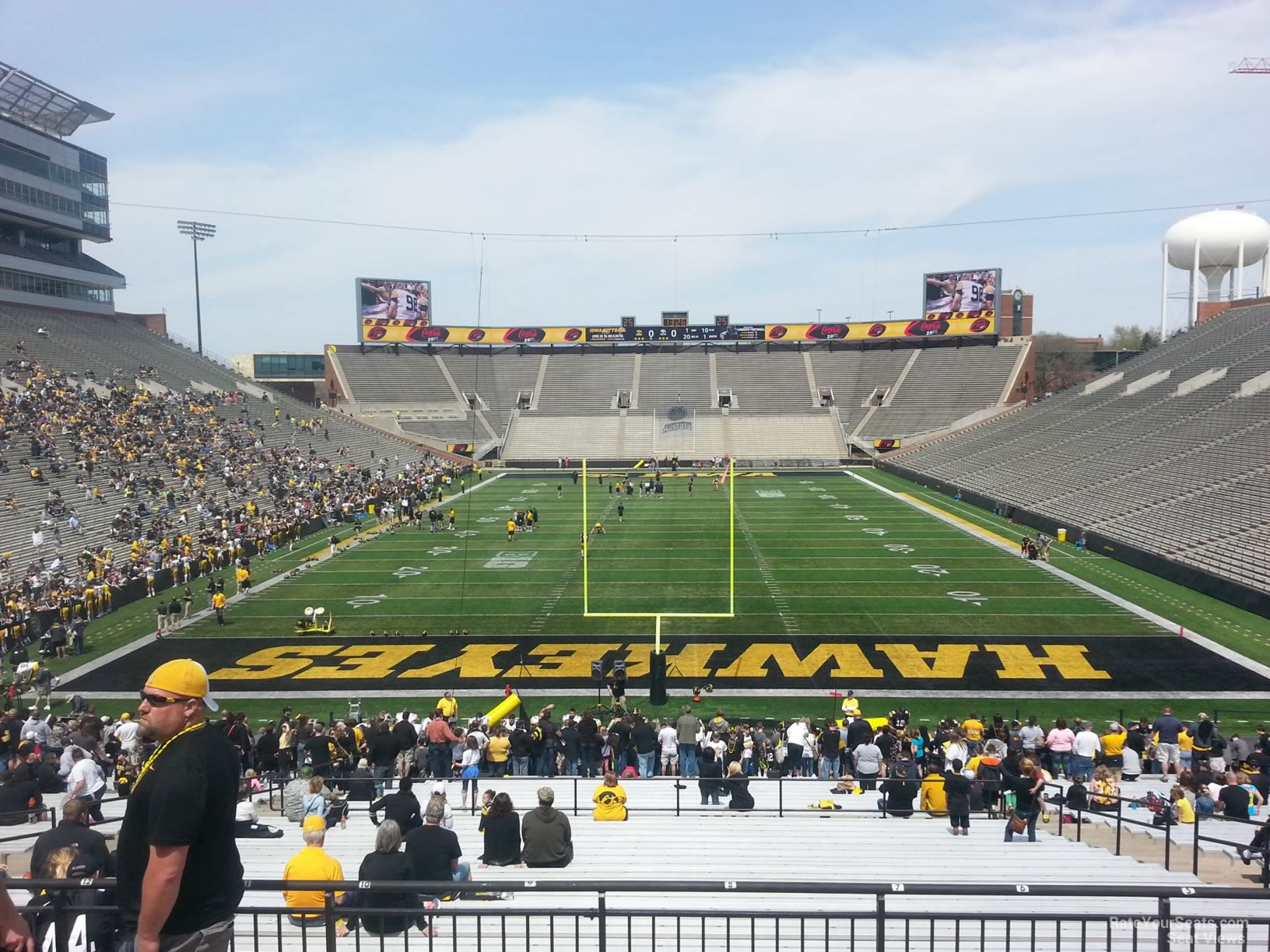 section 216, row 1 seat view  - kinnick stadium