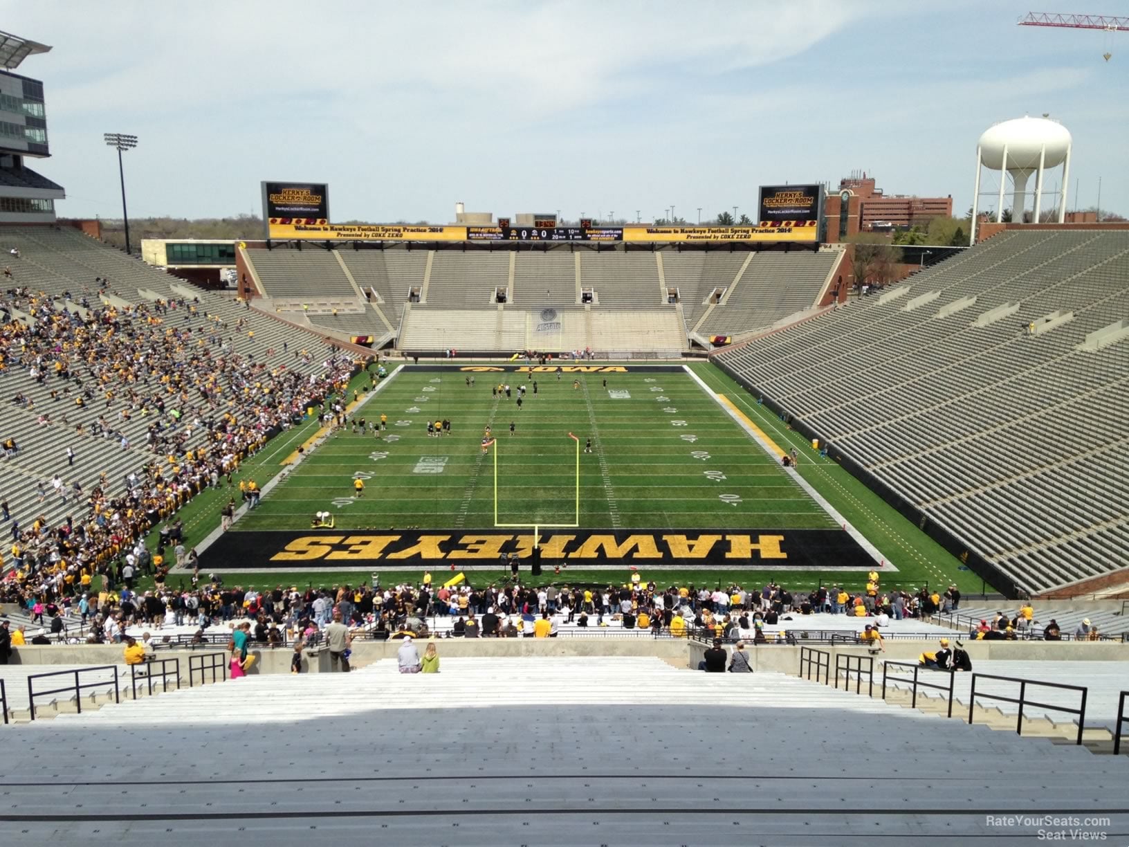 section 216, row 40 seat view - kinnick stadium