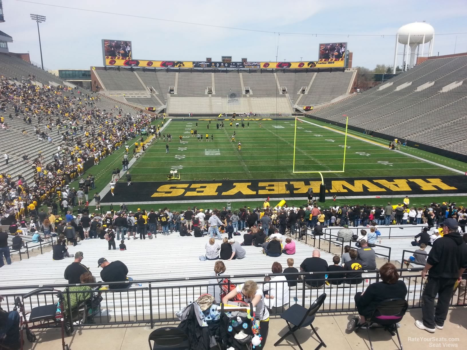 section 217, row 1 seat view  - kinnick stadium