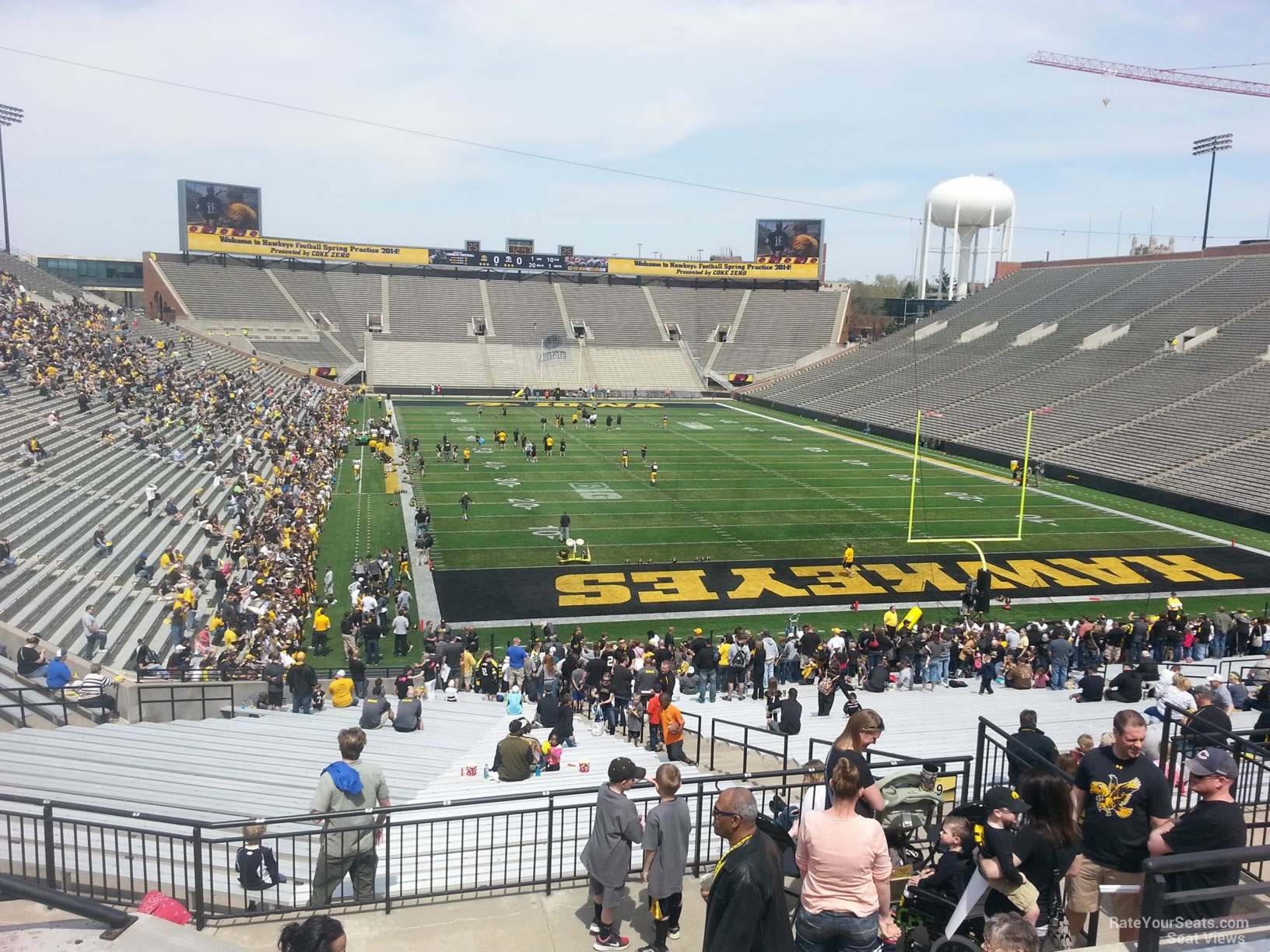 section 218, row 1 seat view  - kinnick stadium