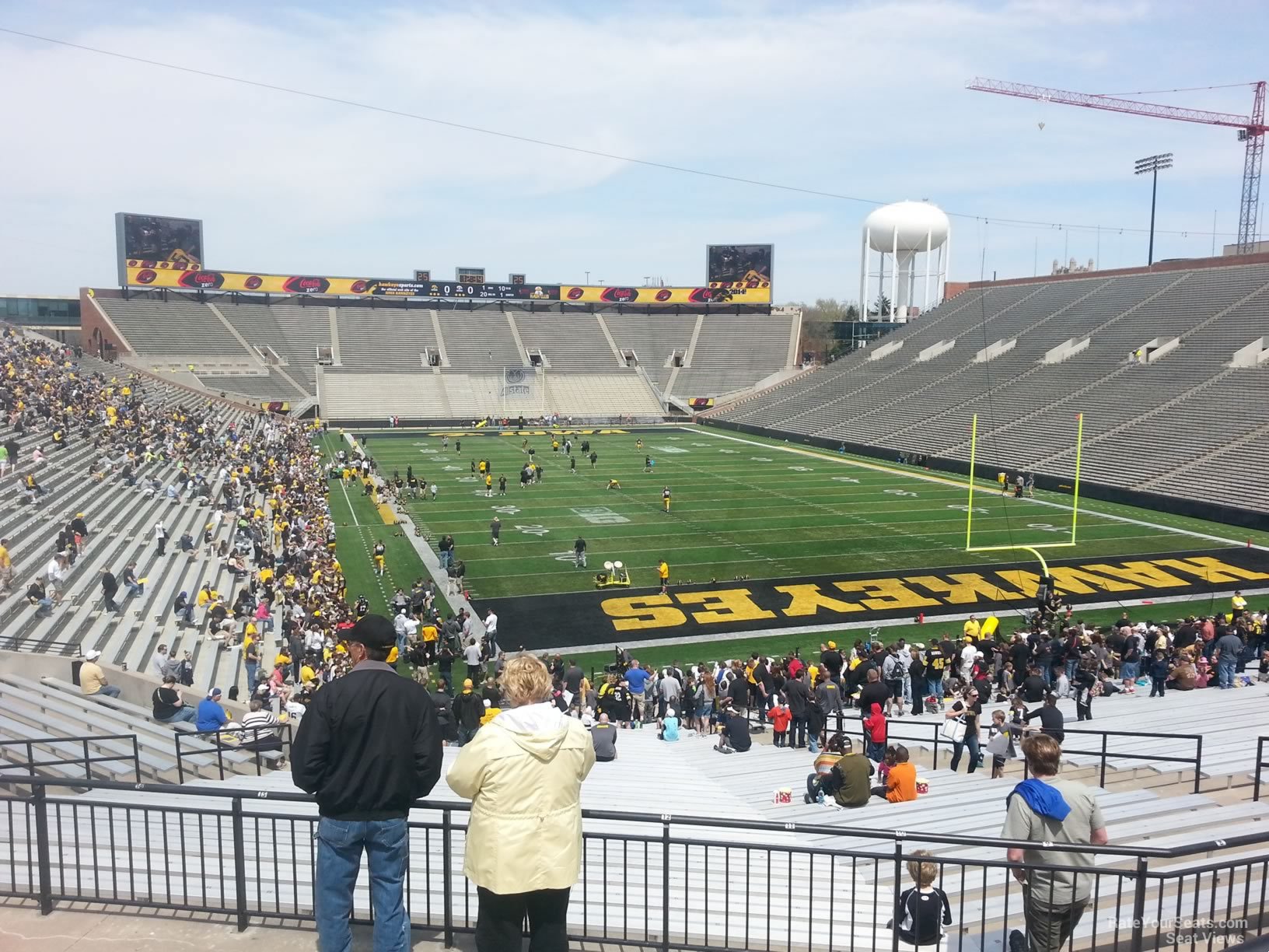 section 219, row 1 seat view  - kinnick stadium