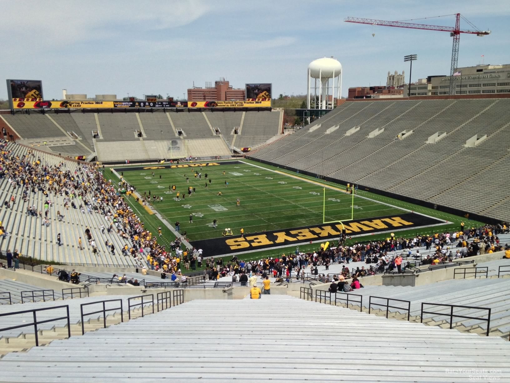 section 219, row 40 seat view  - kinnick stadium