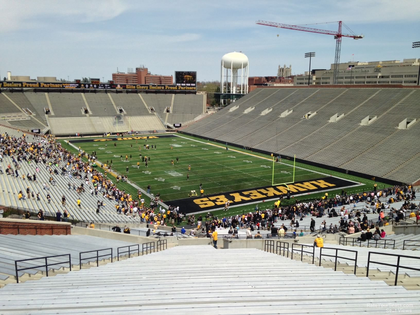 section 220, row 40 seat view - kinnick stadium