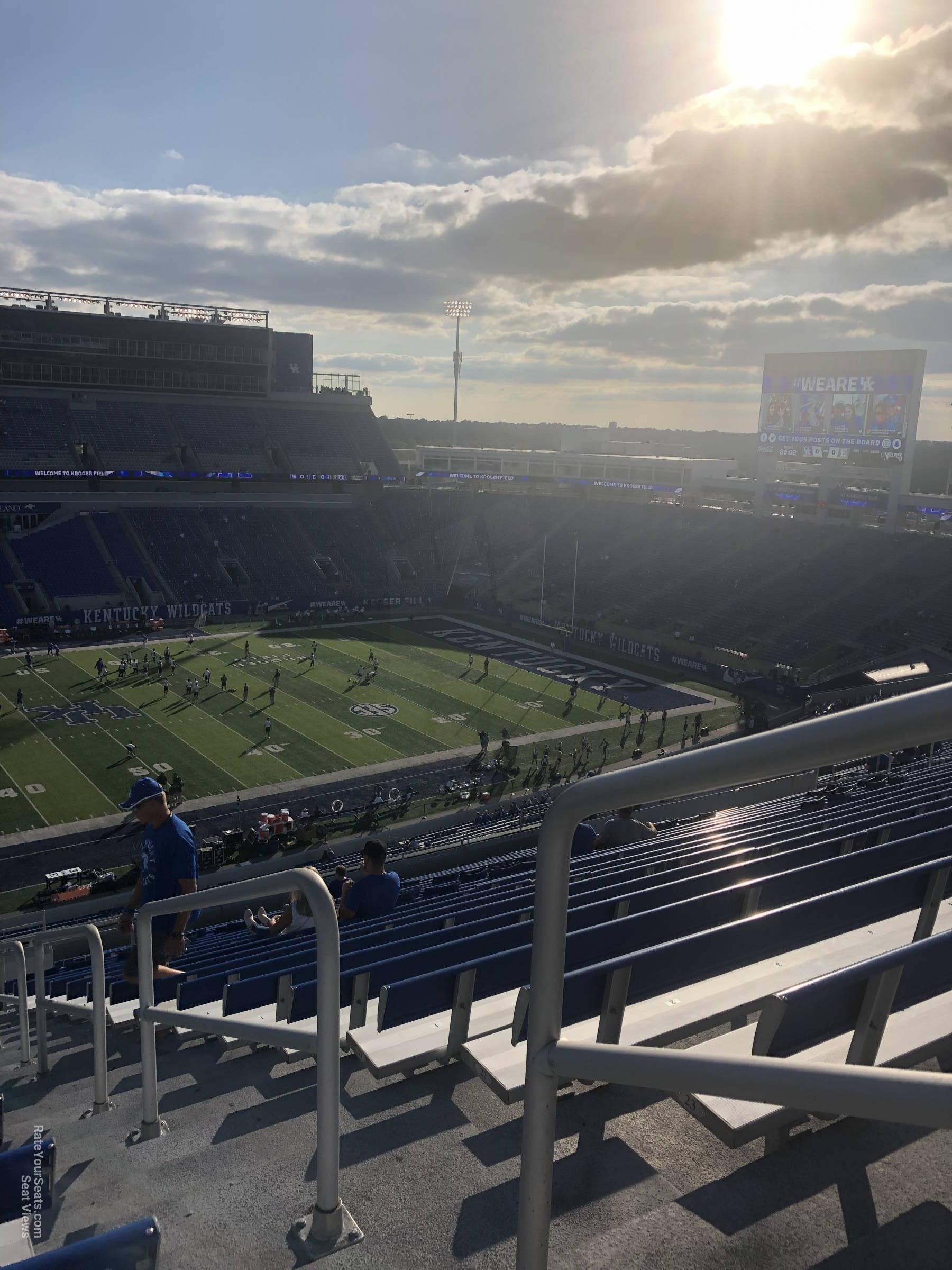 section 204, row 25 seat view  for football - kroger field