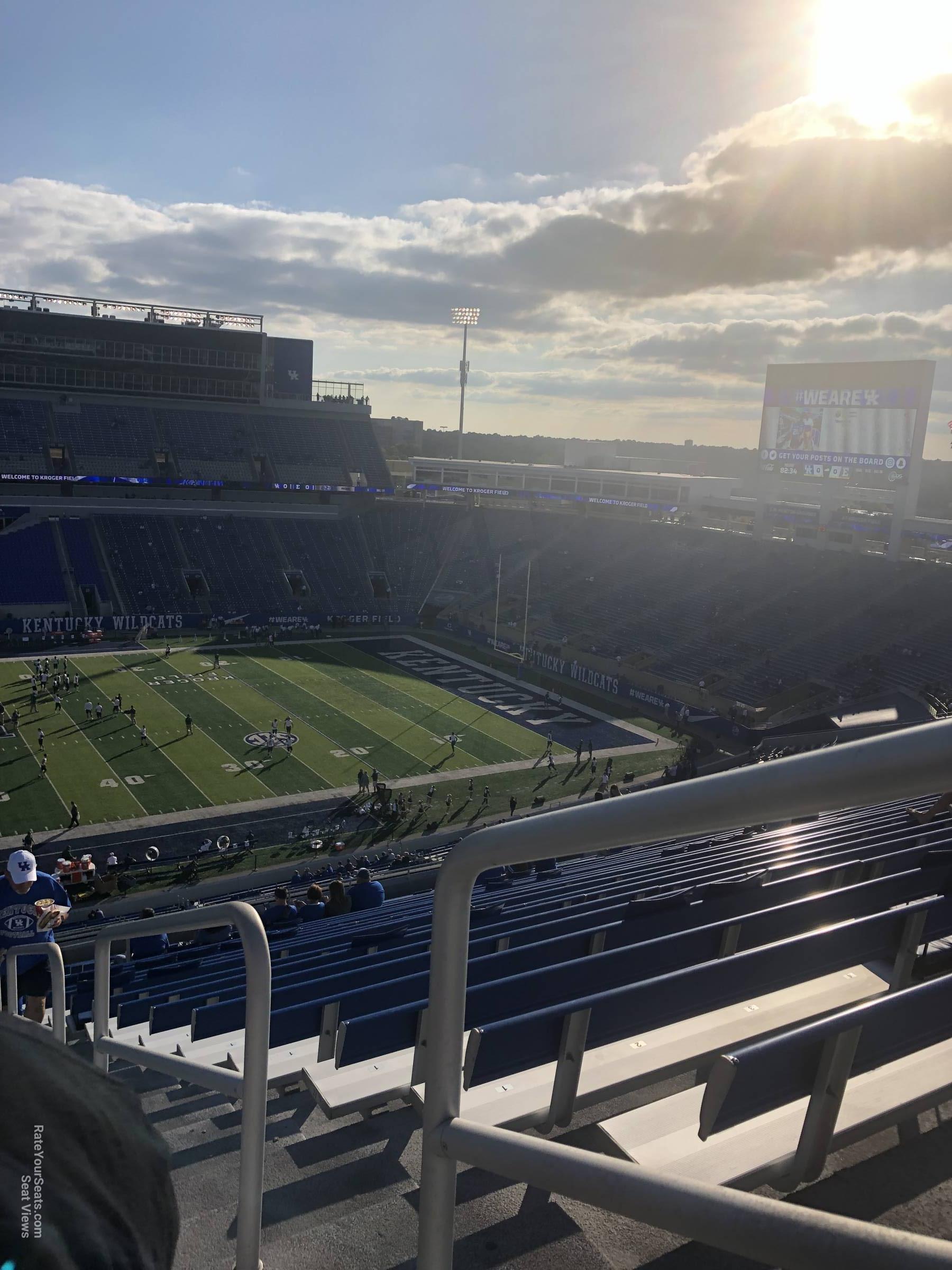 section 205, row 25 seat view  - kroger field
