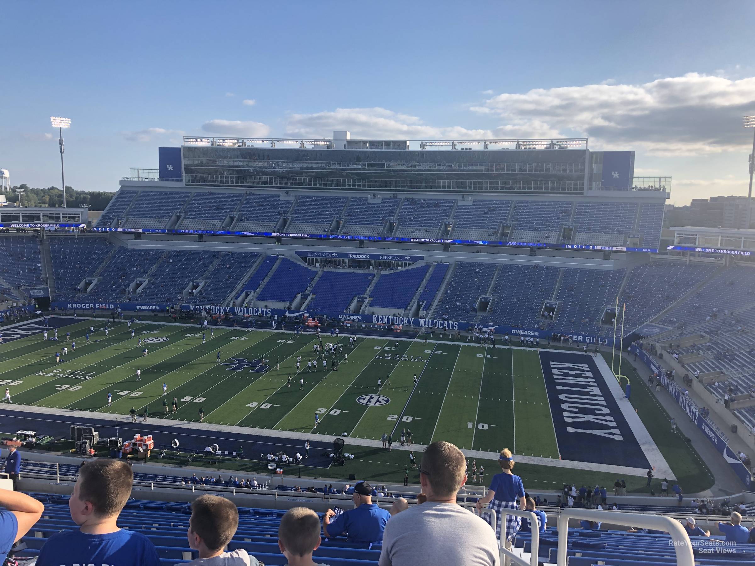 section 208, row 25 seat view  - kroger field
