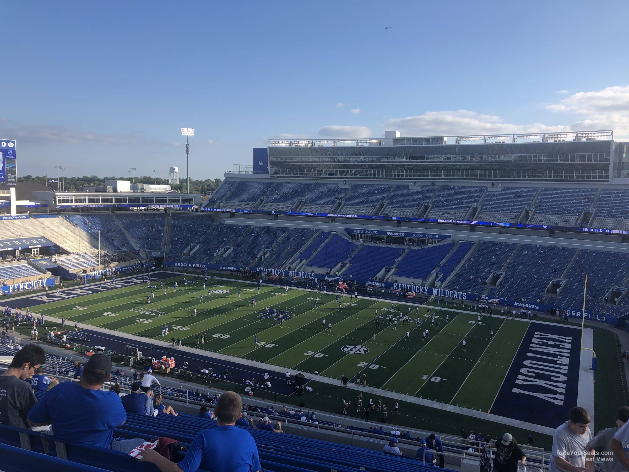 section 210, row 25 seat view  - kroger field