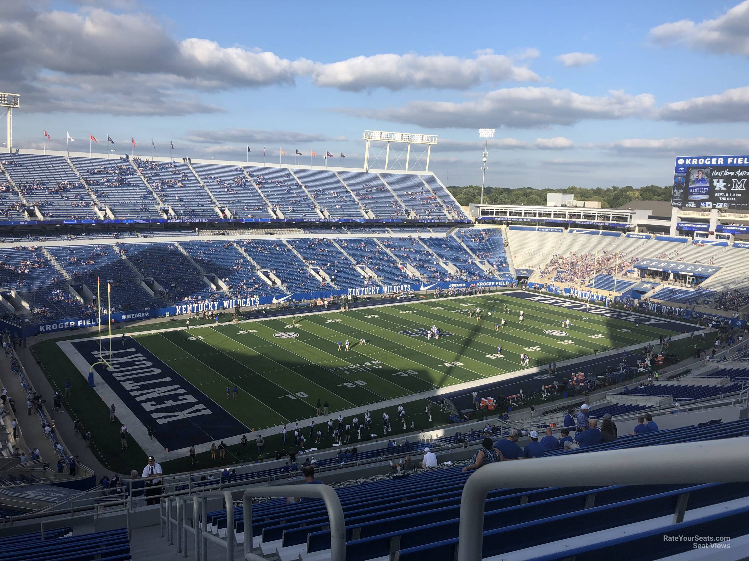 section 221, row 25 seat view  - kroger field