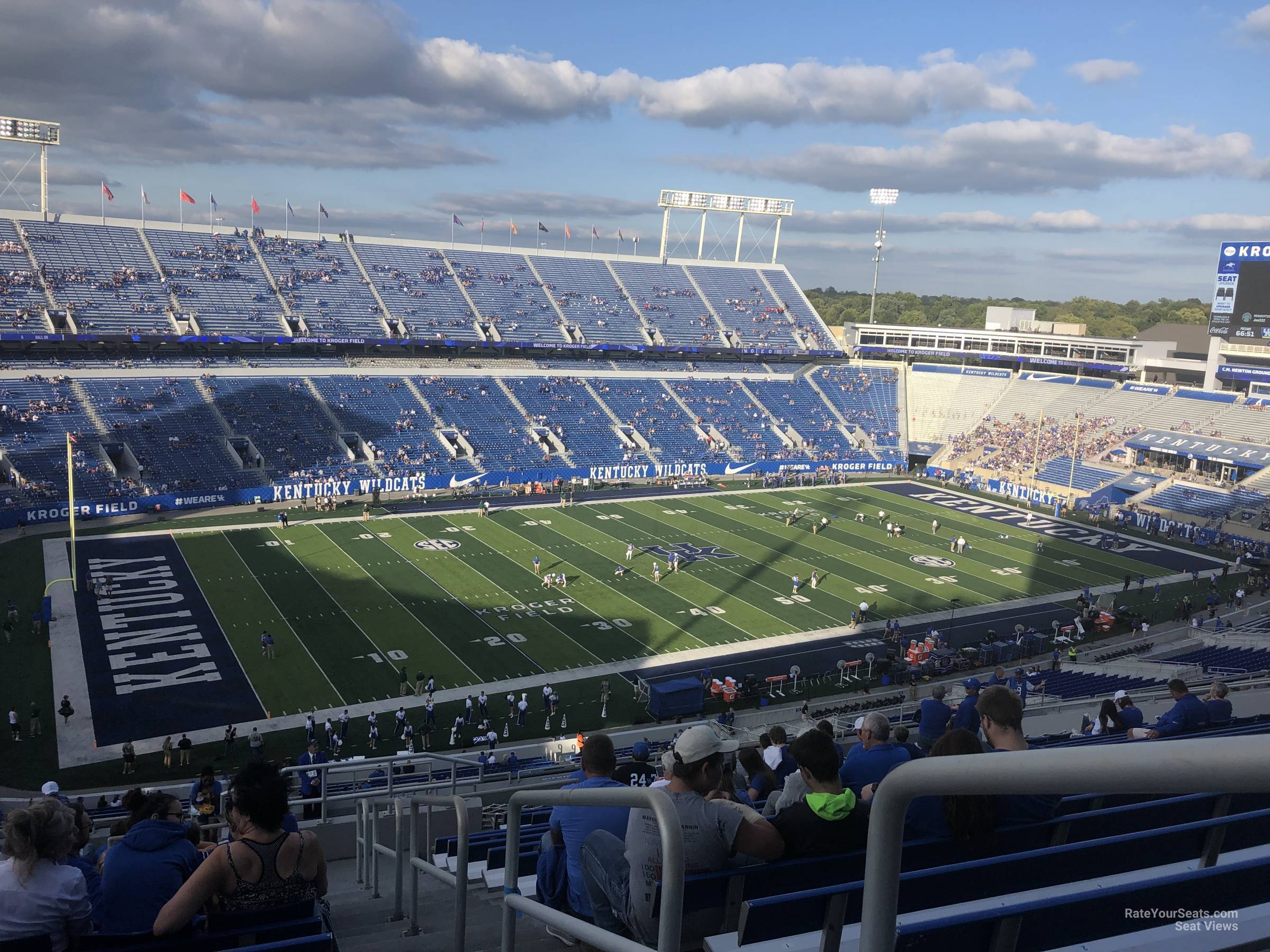 section 222, row 25 seat view  - kroger field
