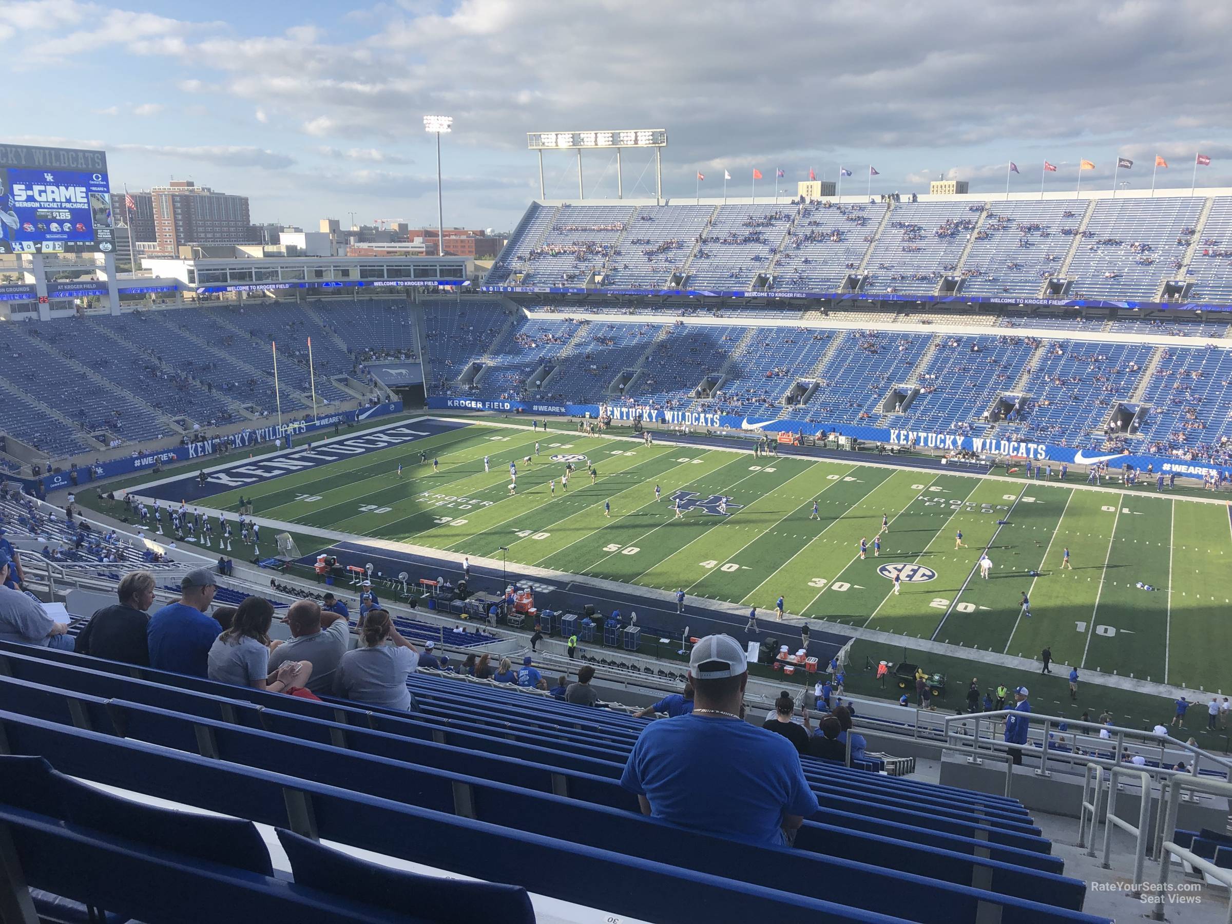 section 228, row 25 seat view  - kroger field
