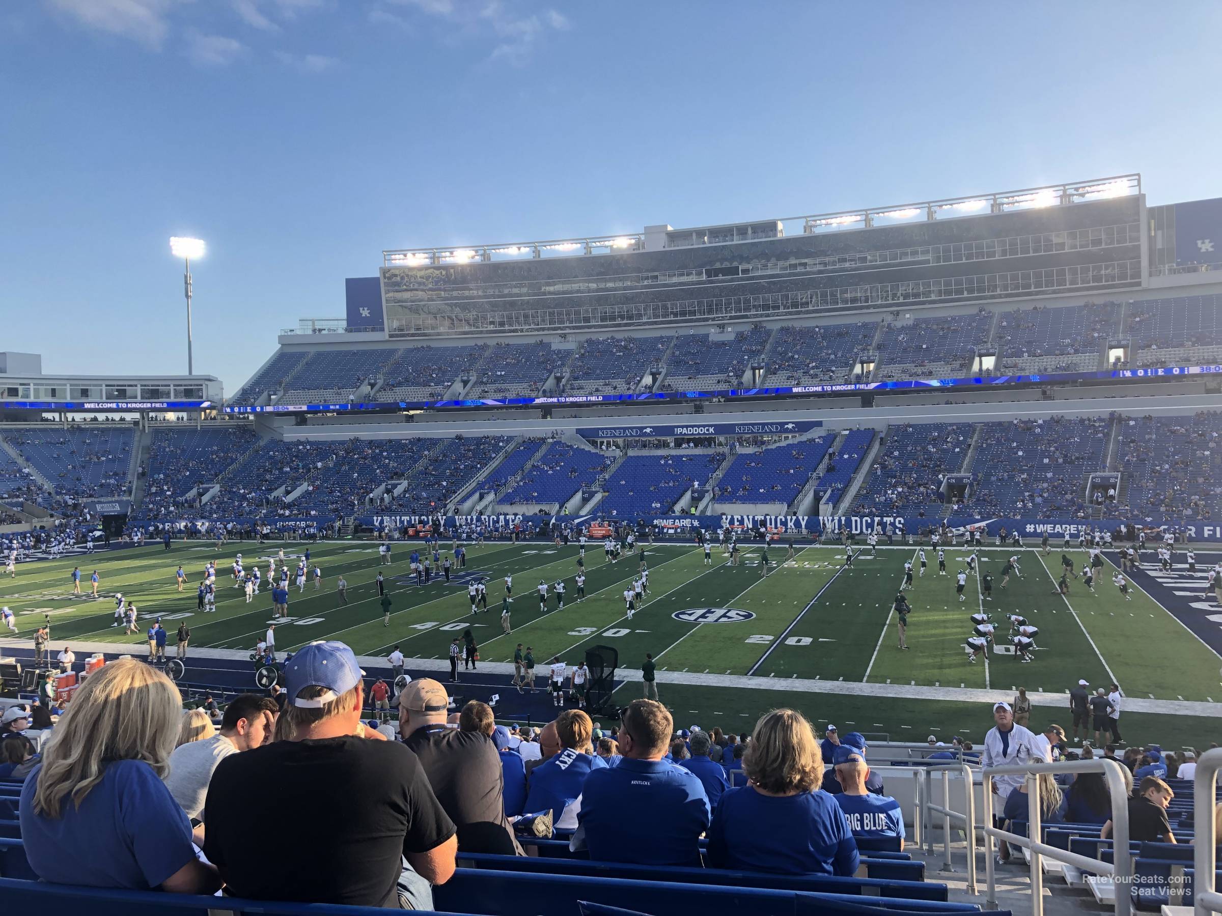 section 8, row 35 seat view  for football - kroger field